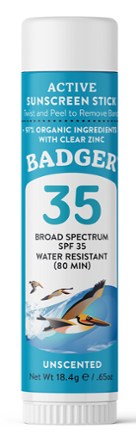 Badger SPF 35 Clear Sport Sunscreen Stick - 0.65 oz. 0