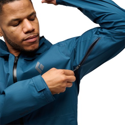 Black Diamond Fineline Stretch Rain Shell - Men's 6