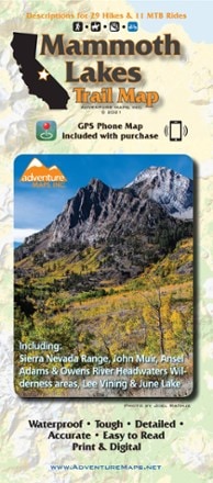 Adventure Maps Mammoth Lakes Trail Map 0