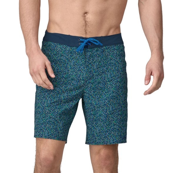 On Body Image of color Sea Texture/Tidepool Blue