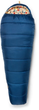 REI Co-op Kindercone 25 Sleeping Bag - Kids' Full length zipped (Indigo)