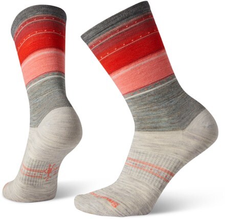 Chaussettes Smartwool Everyday Stitch Stripe - Taille L, Couleur Châtaigne, Unisexe - Neuf Avec étiquettes