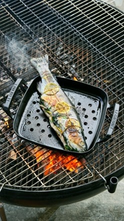 Location Image for Alpine Outdoor Enameled Cast Iron Grill Basket - 12 in.