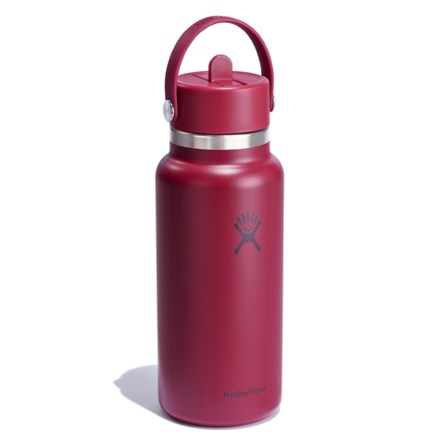 Wide-Mouth Vacuum Water Bottle with Flex Straw Cap - 32 fl. oz.