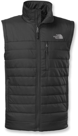 north face red and black jacket