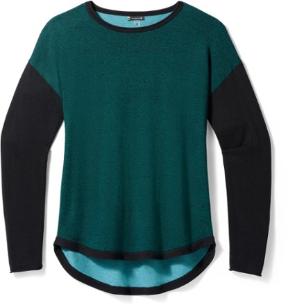 Smartwool Shadow Pine Colorblock Sweater Women s REI Co op