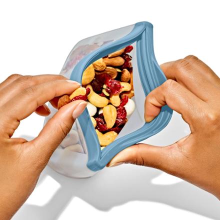 OXO Outdoor Silicone Reusable Stand-Up Snack Bag - 12 oz. 2