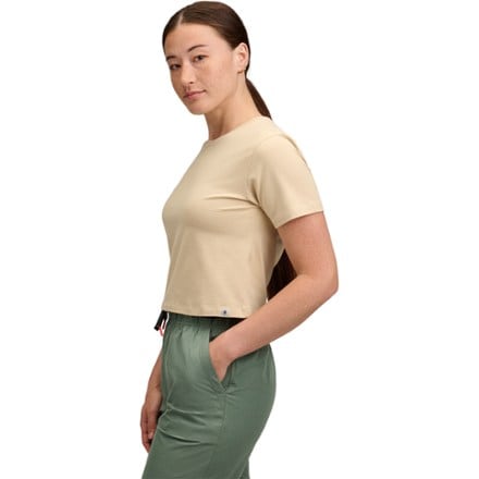 Black Diamond Stripe Crop T-Shirt - Women's 3