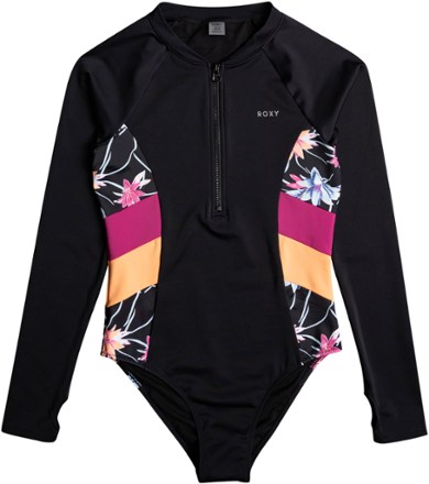 Roxy Active Long-Sleeve UPF 50 One-Piece Swimsuit - Women's 0