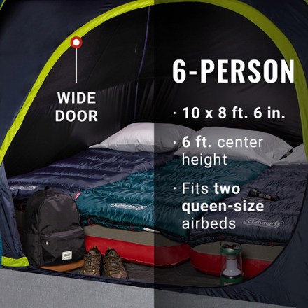 Coleman Skydome Darkroom 6-Person Tent 10