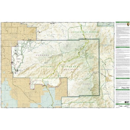 National Geographic Saguaro National Park Map 2