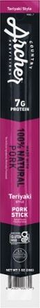 Country Archer Jerky Co. Teriyaki Pork Stick - 1 oz. 0
