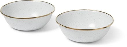 Barebones Enamelware Bowls - Package of 2 1