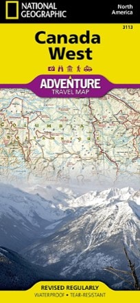 National Geographic Canada West Adventure Travel Map 0