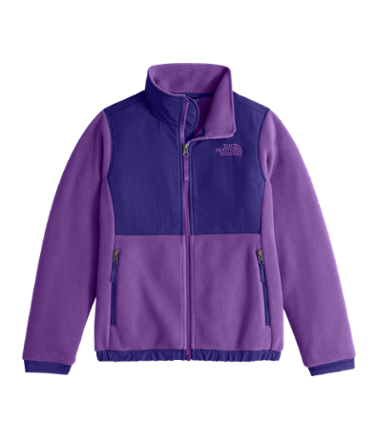 girls purple north face jacket