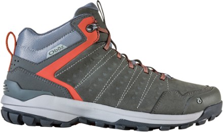 Darn Tough Oboz Sypes Mid Leather Waterproof Hiking Boots - Mens