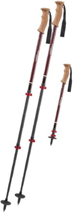 Komperdell Fieldmaster Powerlock Cork Compact Trekking Poles - Pair 1
