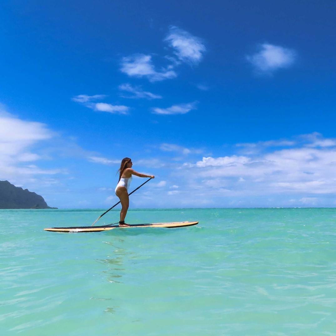 Location Image for Big EZ Hawaiian VFT Stand Up Paddle Board with Paddle - 11'