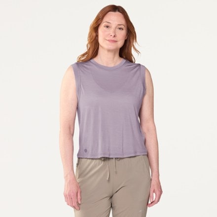 Smartwool Active Ultralite Crop Tank Top - Women's 2
