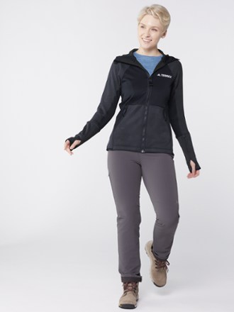 adidas Terrex Tech Flooce Hooded Hiking Fleece Jacket - Women's 3