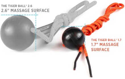 Tiger Tail USA Tiger Ball 1.7 Massage-On-A-Rope Massage Ball 1