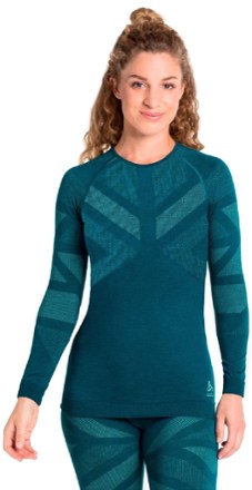 Download Odlo Natural + Kinship Warm Crew Base Layer Top - Women's ...