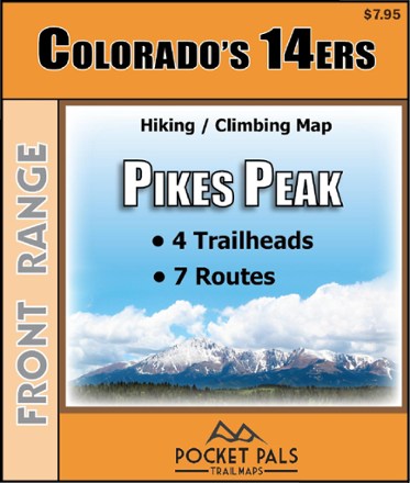 Pocket Pals Trail Maps Colorado 14ers - Pikes Peak Trail Map 0
