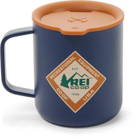 REI Co-op Diamond Camp Mug - 12 fl. oz. Back view (Thunder Blue)