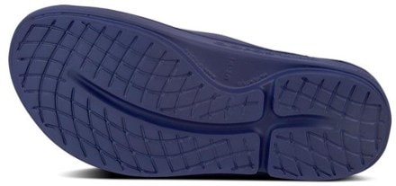 OOFOS OOahh Slide Sandals Bottom view (Navy)