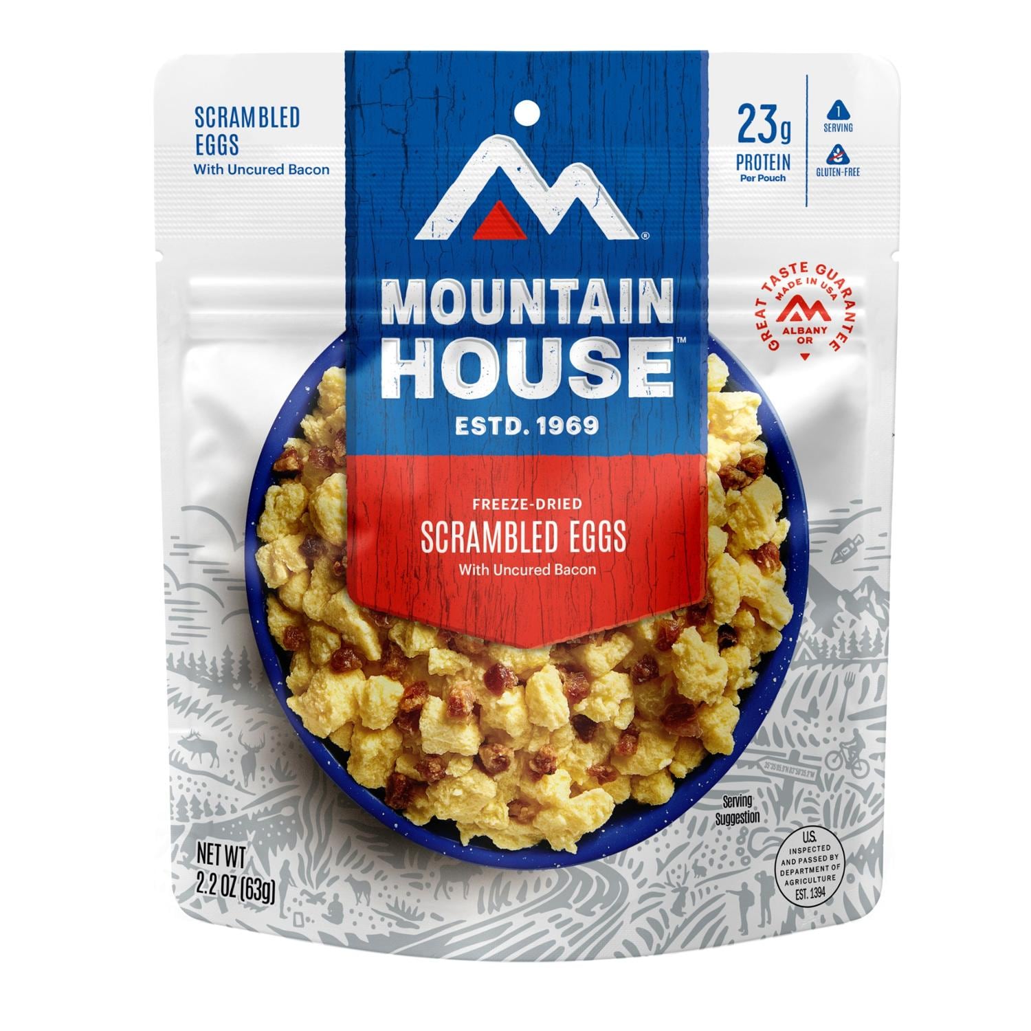 Scrambled Eggs with Bacon - Single Serving