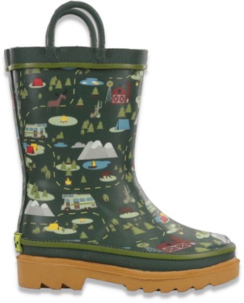 taupe rain boots