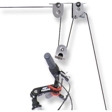 Delta Cycle El Greco Single Ceiling Hoist Bike Storage alternate view (Silver)