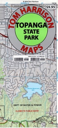 Tom Harrison Cartography Topanga State Park Map 0