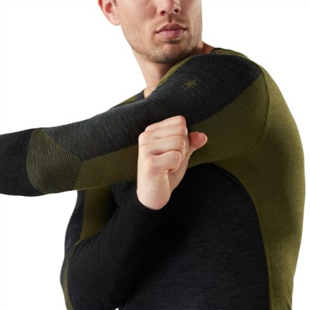 Smartwool Intraknit Thermal Merino Colorblock Crew Base Layer Top - Men's 3