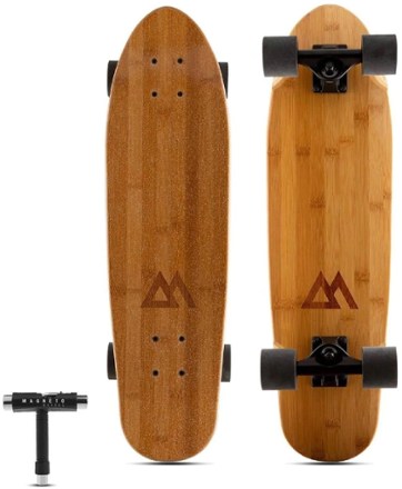 Magneto Boards Mini Cruiser Bamboo Skateboard 0