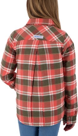 Obermeyer Avery Flannel Insulated Shirt Jacket - Coral Berm Plaid - Kids' 2