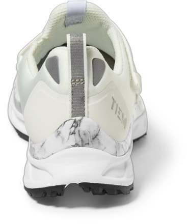 TIEM Slipstream Indoor Cycling Shoes - Women's Back view (White Marble)