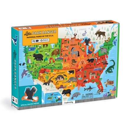 Mudpuppy Little Park Ranger National Parks of the U.S.A. Map Puzzle - 70 Pieces 0