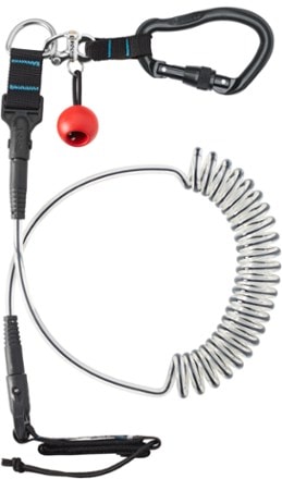NRS Quick-Release SUP Leash Top view (Black)