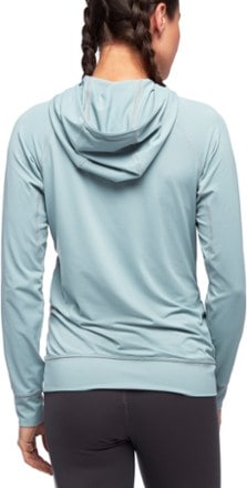 Black Diamond Alpenglow Hoodie - Women's Back view (Blue Ash)