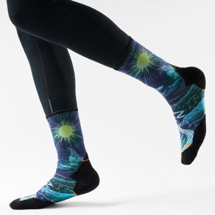 Smartwool Trail Run Targeted Cushion Treeline Crew Socks 1