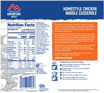 Mountain House Homestyle Chicken Noodle Casserole - 2 Servings 1