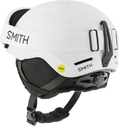 Smith Glide Jr. Mips Snow Helmet/Rascal Goggles Combo - Kids' Back view (White)