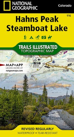 National Geographic Hahns Peak/Steamboat Lake Trail Map 0