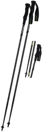 Komperdell Carbon Trailstick C4 Vario Compact Trekking Poles - Pair 1