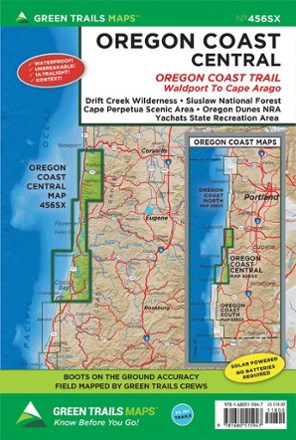 Green Trails Map 456SX - Oregon Coast Central, OR 0
