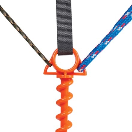 Nite Ize Orange Screw Ultimate Ground Anchors - Large - Package of 2 Cords not included