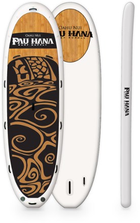 Pau Hana Oahu Nui Giant Inflatable Stand Up Paddle Board with 2 Paddles - 15' 1