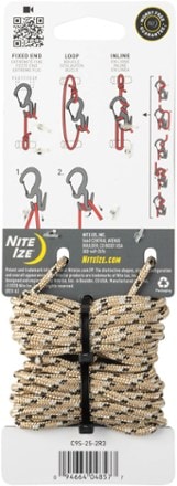 Nite Ize Figure 9 Carabiner Rope Tightener with 3.5 mm Cord - Package of 2 4