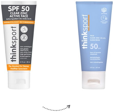 Thinksport Clear Zinc Active Face SPF 50 Sunscreen 2